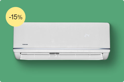 Акція! Знижка 15% на кондиціонери Toshiba + безкоштовна доставка!